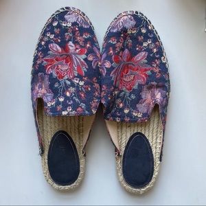 Nine West Brocade Espadrille Mules